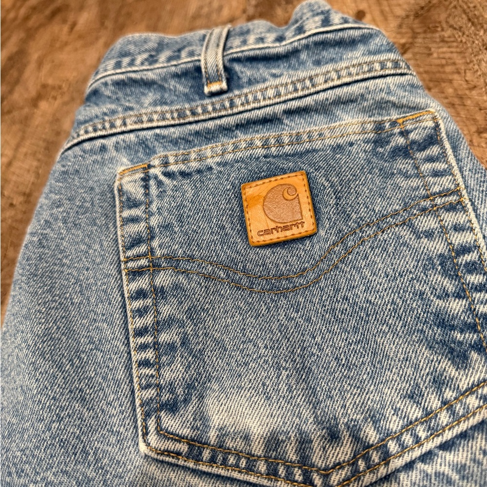 Vintage Carhartt Denim Jeans 35x28 - Picture 3 of 4